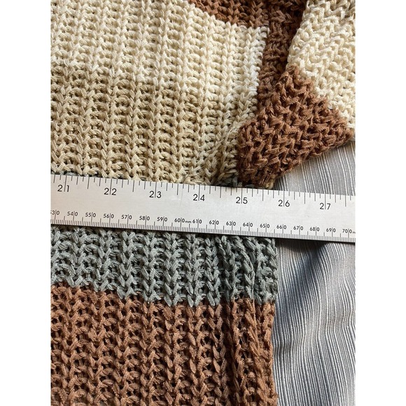 Altar'd State Womens Size S/M Sweater Striped Long Sleeve Pullover Oversized - Picture 3 of 9